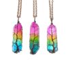 Hot Selling Stone Crystal Pillar Tree Of Life Pendant Ins Fashion Necklace - Image 9